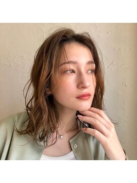 アンドレイ 表参道(andrey) [ANDREY]グレーベージュ/レイヤーロング/前髪パーマ黒髪カタログ