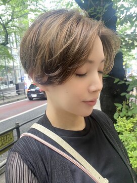 エトラ 渋谷店(etora) フレンチベージュ　センターパート　カジュアルショート