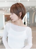 ミディアムレイヤー/大人可愛い/髪質改善/シースルーバング