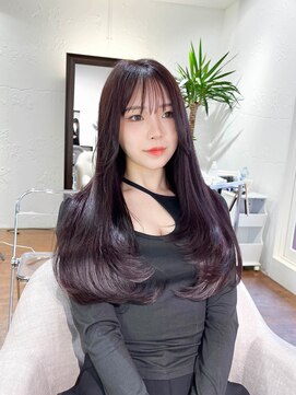 エルサザビューティー 神戸三宮(Elsa the beauty) 似合わせカット/韓国レイヤー/顔まわり/暖色カラー/髪質改善