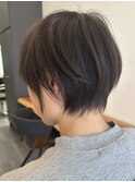 大人ラフウェーブ20代30代40代ボブブラウンスウィングショート