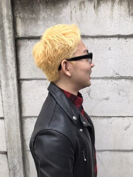 アストロ デザイン オブ ヘアー(ASTRO design of hair) ハイライト/ツーブロックマッシュ/束感/波巻き/高田馬場/七三分