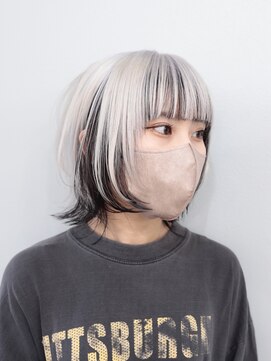 プネル(punel) ウルフレイヤーウルフカットケアブリーチケアブリーチ 原宿