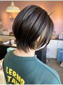 ＊ショートボブ/インナーカラー/前下がりショートボブ