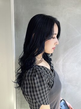 ティア 高知店(TIA) 色落ちはグレージュ！上品なブルーブラック