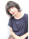 ラウンドバング×レイヤーボブウルフクラゲヘアー