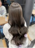 ブリーチなしwカラー！透けるオリーブグレージュカラー◯伊藤