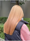 ダブルカラーブリーチインナーカラー顔周りレイヤー
