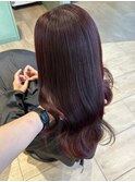 ワインレッド 艶トリートメント 美髪 暖色カラー 20代30代 艶髪
