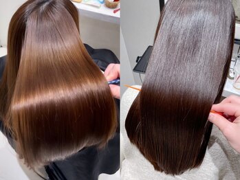ケーツー あべのキューズモ－ル店(K-two)の写真/【瀧本さん】提案の縮毛矯正&髪質改善は柔らかな質感で巻き髪も楽しめる♪[レイヤーカット/酸性ストレート]