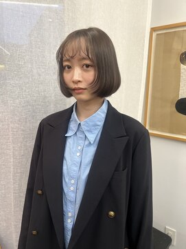 シベルバレー 横浜(sibell) ブリーチなし/グレージュ/ボブ/丸みボブ