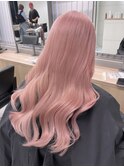 くびれヘア/アプリコットオレンジ/夏のヘアアレンジ/渋谷