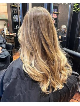 ハヤトトウキョウ(Hayato Tokyo) 外国人風バレイヤージュハイライトカラー