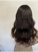 艶髪　韓国風　ロングカラー