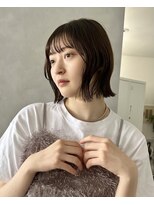 フォト イケブクロ(foto IKEBUKURO)&nbsp;大人可愛いくびれボブ/切りっぱなしボブ/赤み消し透明感/池袋