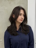 ブラン(Blanc Aoyama)&nbsp;カーテンバング/くびれヘア/レイヤーカット/グレージュ