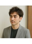 大人メンズショートニュアンスパーマ 20代 30代 40代 50代 60代