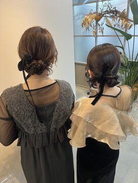 ペア予約ヘアアレンジ