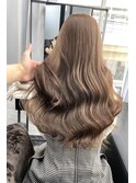 ブリーチなしダブルカラー　ベージュ 【韓国ヘア 大阪 梅田】