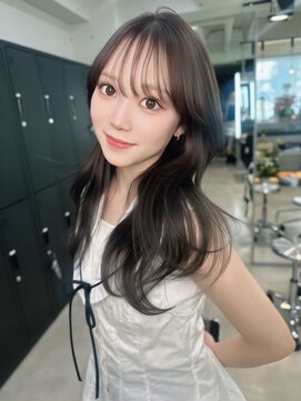 シェノン 表参道(CHAINON) 表参道/着物ヘア/ダークアッシュ/ミディアムレイヤーカット/渋谷