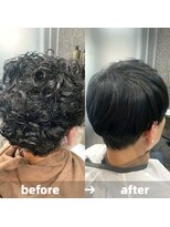 エノア 青山(ENORE) メンズ縮毛矯正/曲がる縮毛矯正/メンズ髪質改善/メンズカット