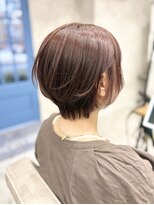 ガーデン バイ イル(GARDEN by illu Co.Ltd)&nbsp;丸みショートボブ×ピンクブラウン