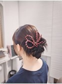 お祭りヘアアレンジ