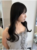 レイヤーカット/ブリーチなしダブルカラー/ラベンダーベージュ