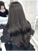 ブリーチなしダブルカラー透明感グレージュ艶感たっぷり