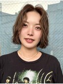 大人女性レイヤーボブニュアンスパーマボブ