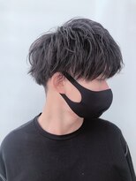 ジーナ オム 札幌(Zina Homme) リバースセンターパート*メンズ*毛流れヘア*Zina Homme札幌