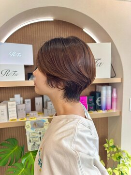 ロアン 宗像店(roan) 丸みショートボブ
