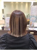 イエローベージュボブ