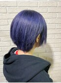 【派手髪】Blue violet color【アッシュ】