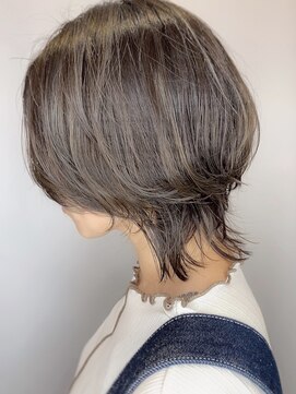 モリオフロムロンドン 原宿本店(morio from London) 【morio原宿】大人マッシュウルフスタイル×グレージュカラー