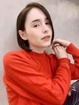 アイティーバイアルバム 松戸店(IT by ALBUM) ナチュラルストレート_カーキグレージュマッシュショート_48112