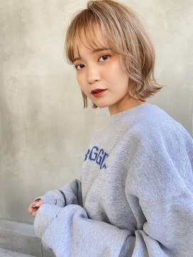 テイラー(Taylor) 【Taylor 大宮】ミルクティーベージュ×おさまりボブ