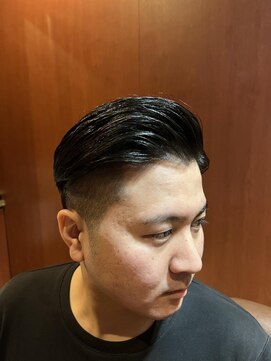 ヘアモード キクチ 銀座店 銀座 ビジネス七三ツーブロ刈り上げ