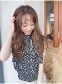 ウェーブ×透明感カラー×レイヤーカット
