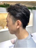 大人メンズパーマ/ツーブロック/ナチュラルパーマ/ビジネスOK