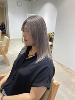 コレット 宇都宮(collet Gigi)&nbsp;前髪/マチルダボブ/ピンクベージュ/インナーグレージュ/グレー