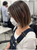 ハイライトバレイヤージュダブルカラーケアプリーチ30代40代