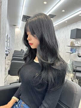 ドットモーダ  町田店(dot. mooda) 【艶カラー×顔周りカット】韓国/韓国ヘア/町田/町田駅/学割