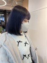 シダ(sida SAIIN) 20代30代ネイビーラベンダーパープルボブ