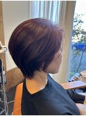リップラインショートボブ