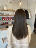 20代30代40代髪質改善艶感オリーブグレージュストレート
