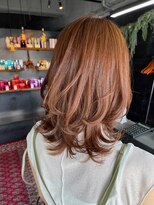 リンダイーロ(Linda Hiro)&nbsp;【札幌円山】イルミナカラー/コーラルピンク/ミディアムレイヤー