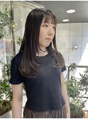 顔周りレイヤーカット/ナチュラルブラウン【黒田あさみ】