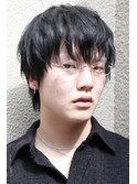 メンズカットマッシュショートウルフ韓国Y2K熊本下通