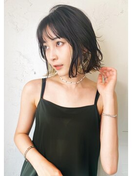 ロミー 本厚木(ROMMY.) 大人可愛いボブにパーマカット骨格似合わせ◎